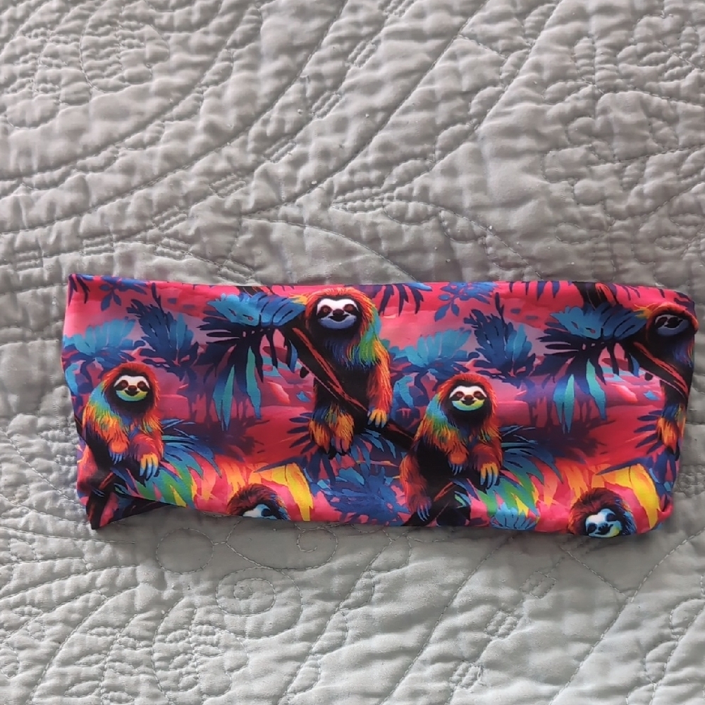 Colorful Sloth Print Kids Headband